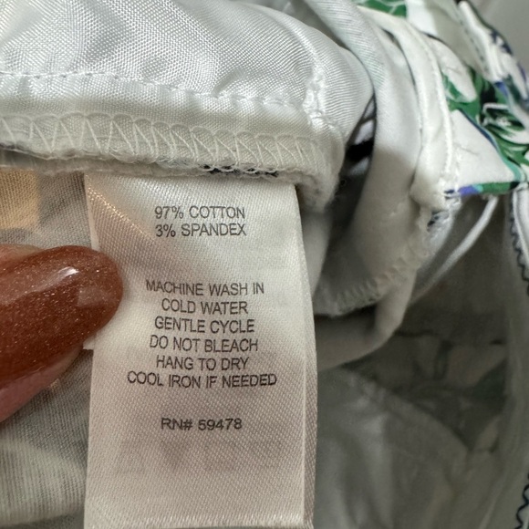 Kenar Tropical Leaf Print Women’s Pants Size 6 Tropical Resortwear Beach Vacay - Picture 11 of 15